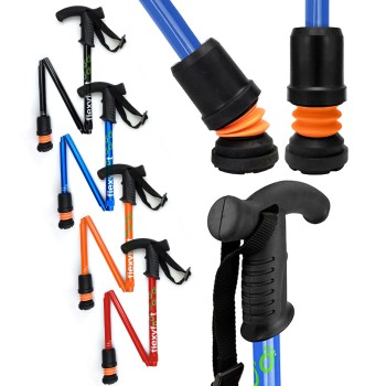 Flexyfoot Derby Handle Folding Walking Stick