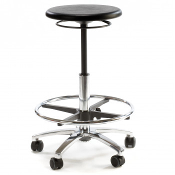 Round Laboratory PU Stool 