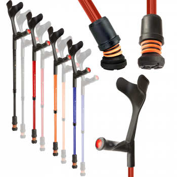 Flexyfoot Comfort Grip Open Cuff Crutches
