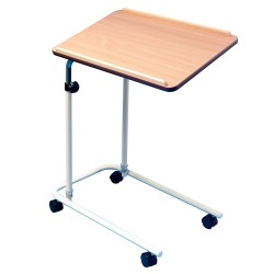 Overbed Table - Height Adjustable (Wheeled)