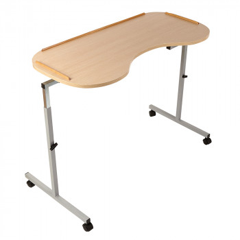 Adjustable Curved Over Bed and Over Chair Table 