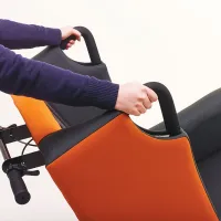 Repose Boston Tilt-in-Space Porter Chair for High Level Pressure Management Care - push handles