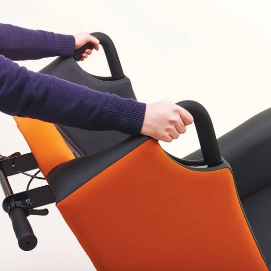 Repose Boston Tilt-in-Space Porter Chair for High Level Pressure Management Care - push handles