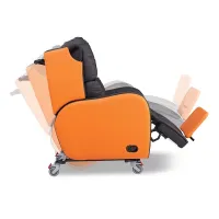 Repose Boston Tilt-in-Space Porter Chair for High Level Pressure Management Care tilt