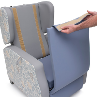 for Tilt-in Space Postural Care - velcro cushioning 